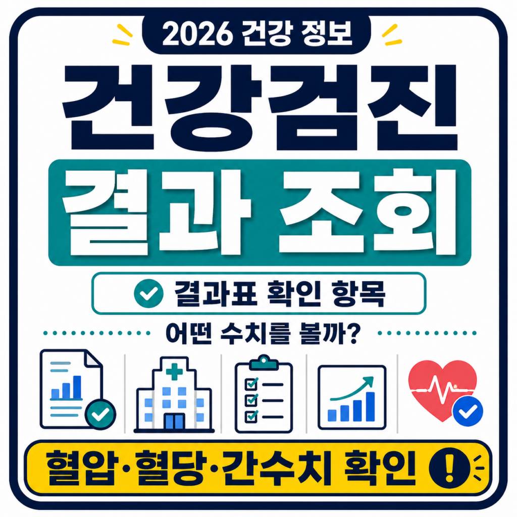 건강검진 결과 조회 방법과 결과표 확인 안내
