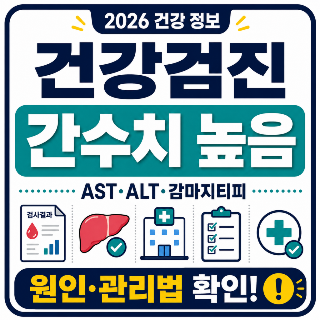 건강검진 간수치 높음 AST ALT 감마지티피 수치 확인