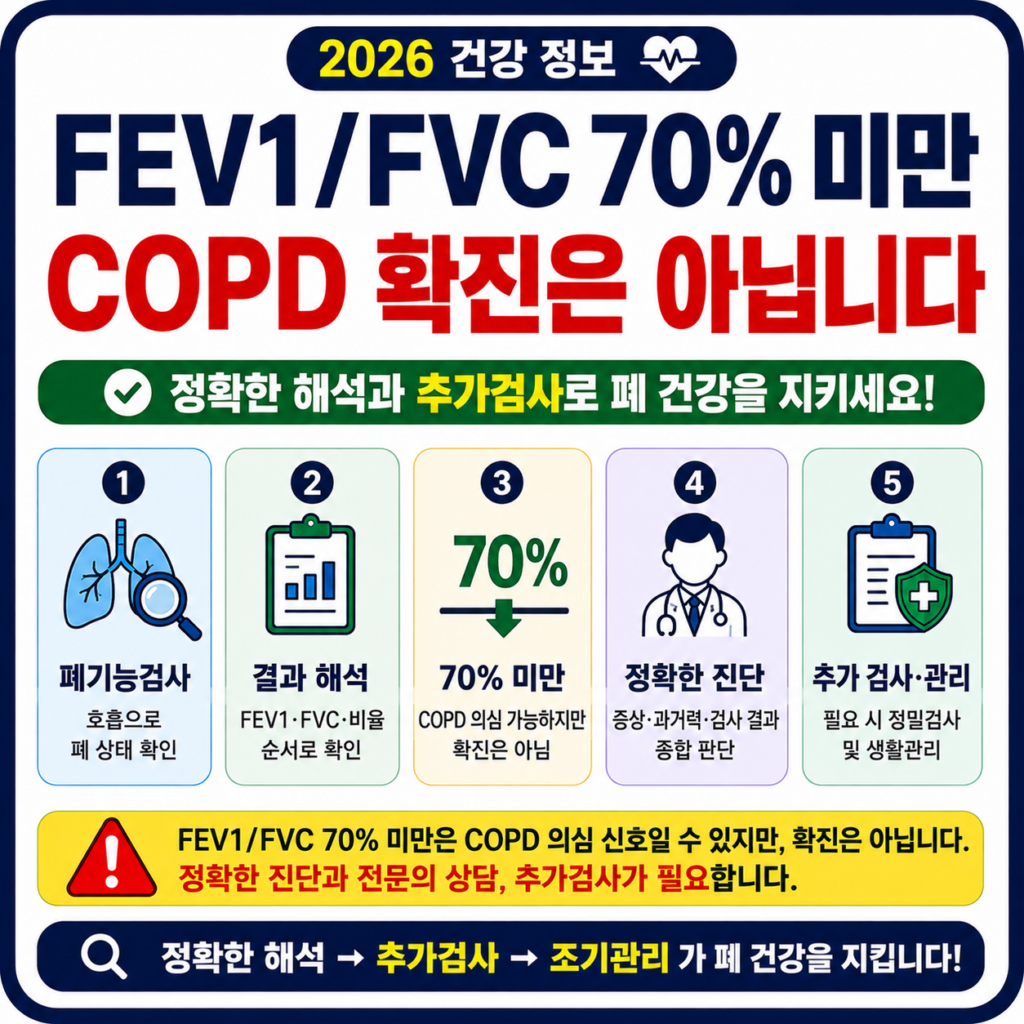 건강검진 폐기능검사 FEV1/FVC 70%