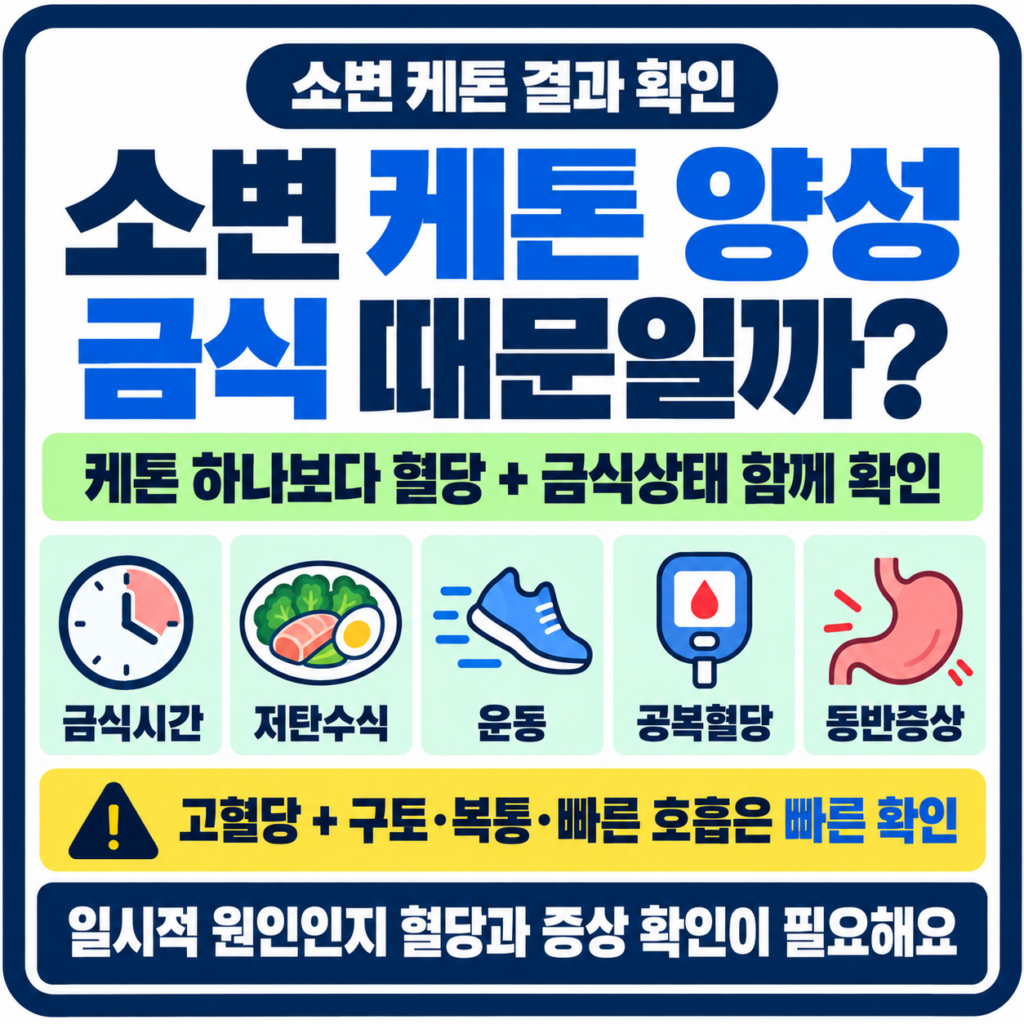 건강검진 소변검사 케톤 양성, 금식 때문에 나올 수도 있을까?