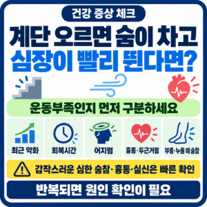 계단 오르면 숨이 차는 이유
