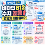 비타민 B12 수치 높음, 영양제 때문일까?