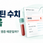 페리틴 수치 높음, 철 과잉과 염증·간수치 구분