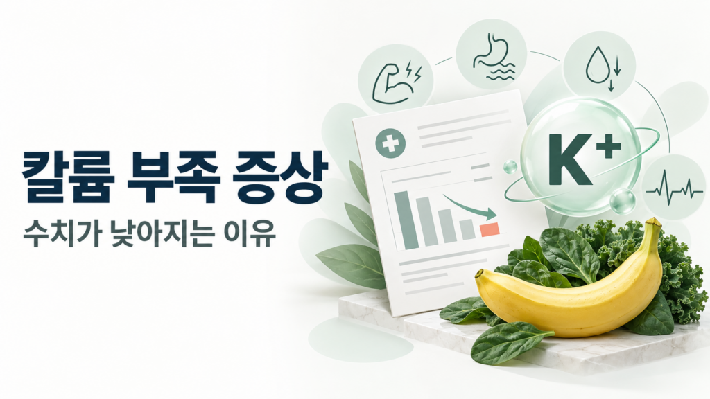 칼륨 부족 증상, 다리에 쥐가 나는 이유일까? 수치가 낮아지는 원인과 확인할 증상