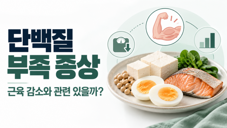 단백질 부족 증상, 근육 감소와 영양불량 구분
